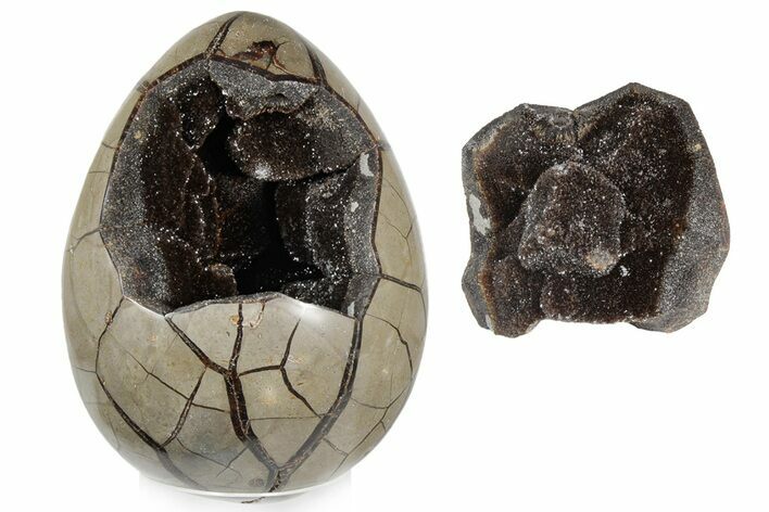 Septarian Dragon Egg Geode - Removable Section #203825